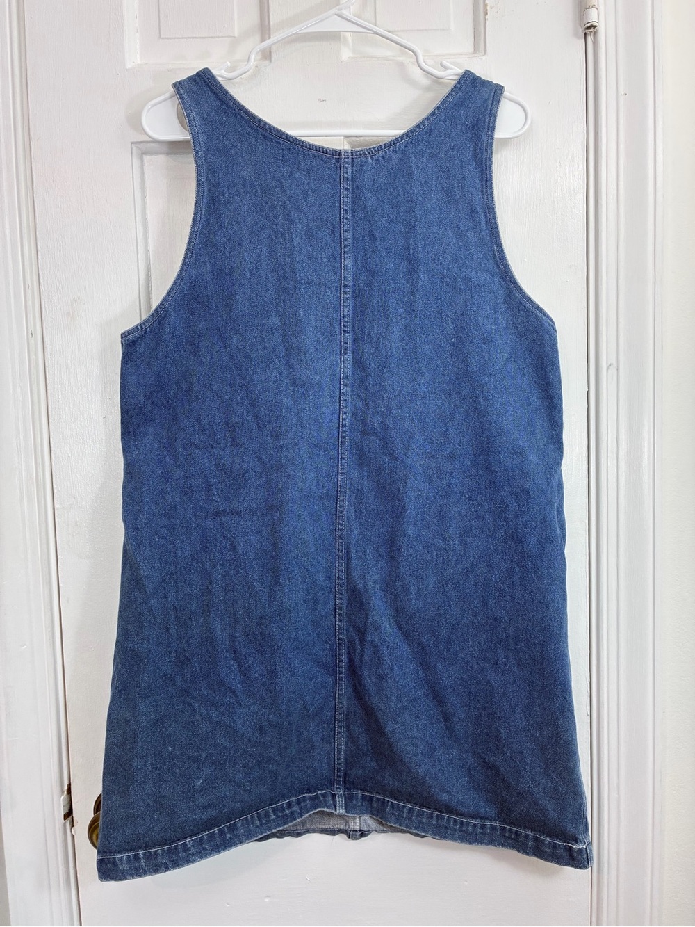 VTG Disney Denim Overall Dress with Winnie the Pooh & Tigger Embroidery Medium - Picture 2 of 13